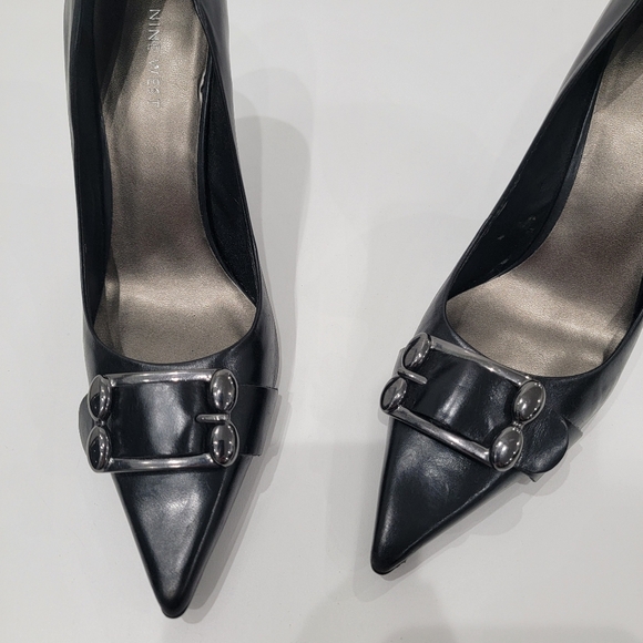 Nine West Black Women's Heels Size 8.5 - Picture 2 of 10